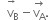space space stack straight v subscript straight B with rightwards arrow space on top minus stack straight v subscript straight A with rightwards arrow on top.