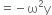 equals negative straight omega squared straight y