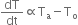 dT over dt proportional to straight T subscript straight a minus straight T subscript straight o