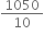 1050 over 10