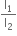 straight I subscript 1 over straight I subscript 2