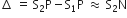 increment straight space equals straight space straight S subscript 2 straight P minus straight S subscript 1 straight P straight space almost equal to straight space straight S subscript 2 straight N