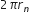 2 pi r subscript n