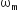 straight omega subscript straight m