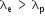 straight lambda subscript straight e space greater than space straight lambda subscript straight p