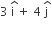 3 space stack straight i space with hat on top plus space 4 space stack straight j space with hat on top