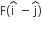 straight F left parenthesis straight i with hat on top space minus straight j with hat on top right parenthesis