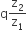 straight q straight z subscript 2 over straight z subscript 1