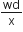 wd over straight x