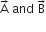 straight A with rightwards arrow on top space and space straight B with rightwards arrow on top
