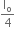 straight I subscript straight o over 4
