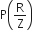 straight P open parentheses straight R over straight Z close parentheses