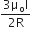 fraction numerator 3 straight mu subscript straight o straight I over denominator 2 straight R end fraction