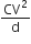 CV squared over straight d