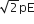 square root of 2 pE