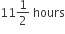11 1 half space hours