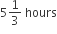 5 1 third space hours