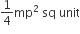 1 fourth mp squared space sq space unit