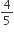 4 over 5