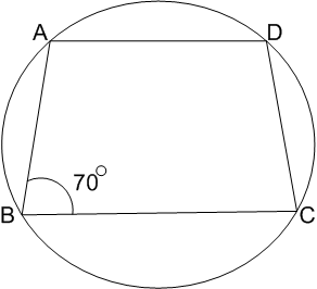 ABCD is a cyclic trapezium in which AD || BC. If , then &nbs