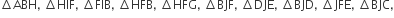 increment ABH comma space increment HIF comma space increment FIB comma space increment HFB comma space increment HFG comma space increment BJF comma space increment DJE comma space increment BJD comma space increment JFE comma space increment BJC comma